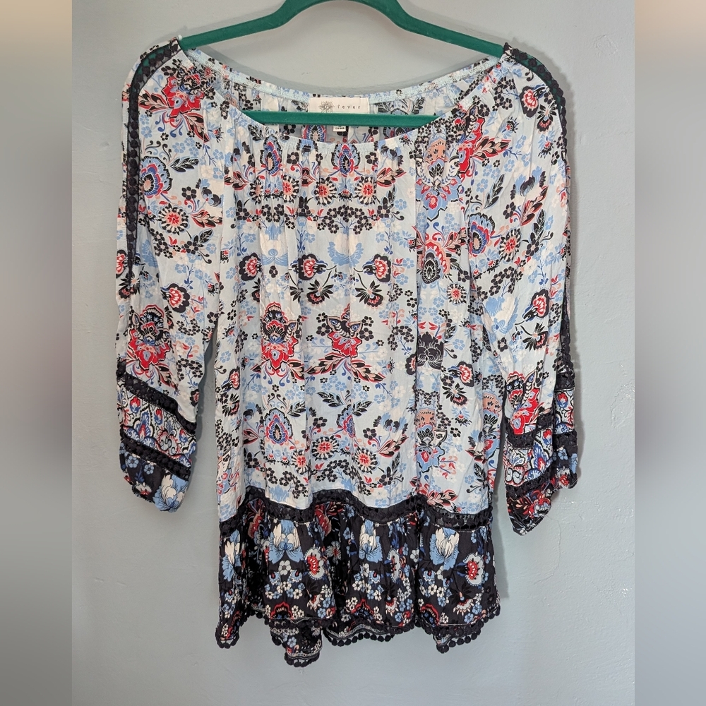 🌙 Fever Floral Bohemian Tunic
